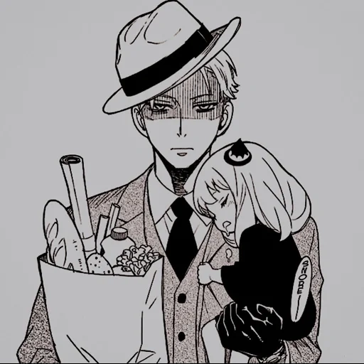 manga, anime manga, spy x family, elegant family of anime spies