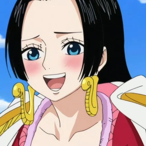 uma pedaço, hankok van pis, personagens de anime, hancock one piece, boa hankok van pis