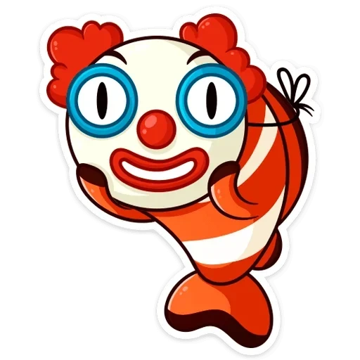 рыба клоун, бобби бабл, бобби баббл, клоун клипарт