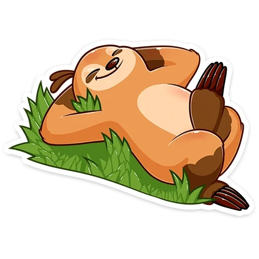 sloth, peppy email, cartoon lazy