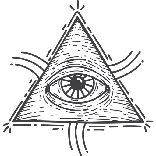 maçons, symbole de l'œil de tout-observer, symbole maçonnique delta