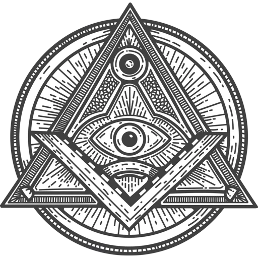 символ масонов, символика иллюминатов, всевидящее око символ, символика иллюминатов масонов