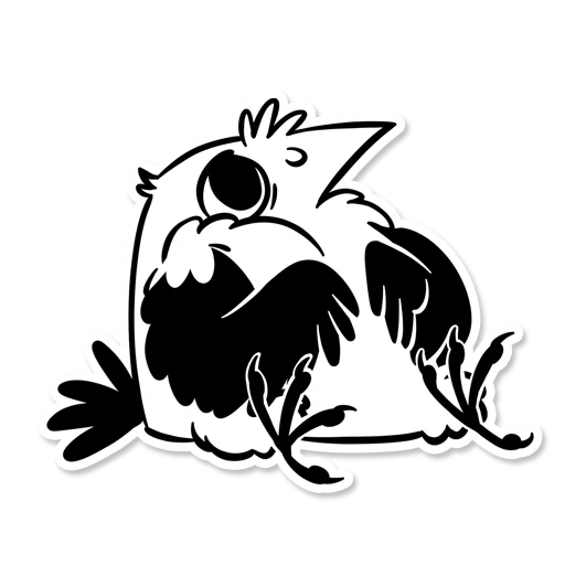 burung hantu, bogut, boggart owl, stiker burung hantu, bogart owl comics