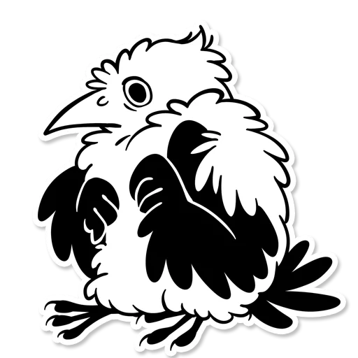 owl, boggart owl, owl watsap, stickers hibou, caricature de la chouette et du corbeau