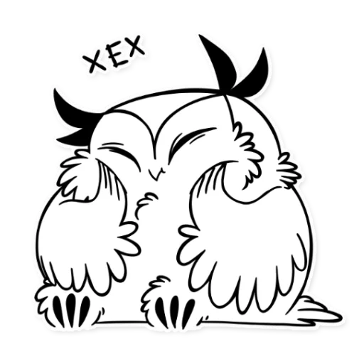 owl, hibou hibou, boggart owl, stickers hibou, chouette de boggart