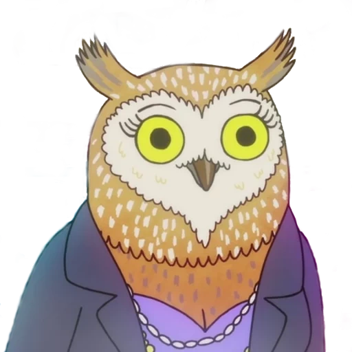 cavalo bojack, owl de cavalo