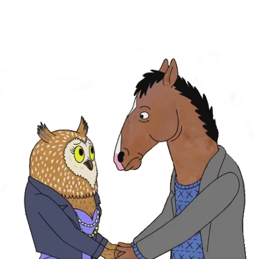 horse bojack, cartoon horse bojek