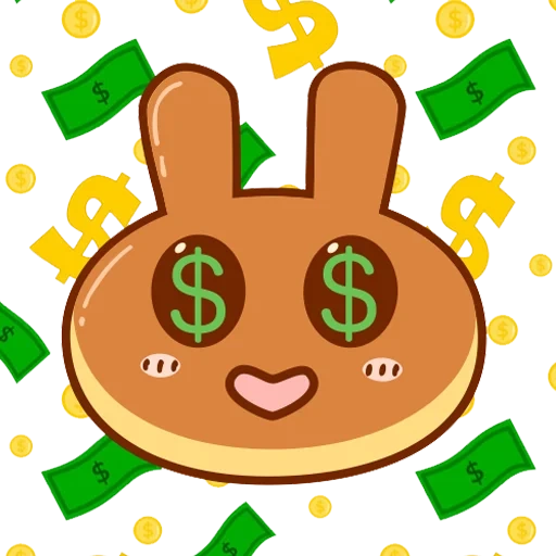 paquete, dinero, conejo