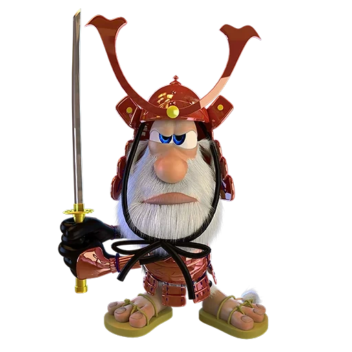 bubba, juguetes, buba samurai, muñeca vikinga, personajes de dibujos animados de bubba