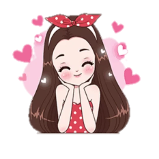 lovely, the girl, süßes mädchen, süß und cute liebe, koreanische mädchen muster