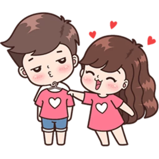 drawings of steam, lovely couple, cute couples drawings, cute stickers of the couple, cartoon lovers