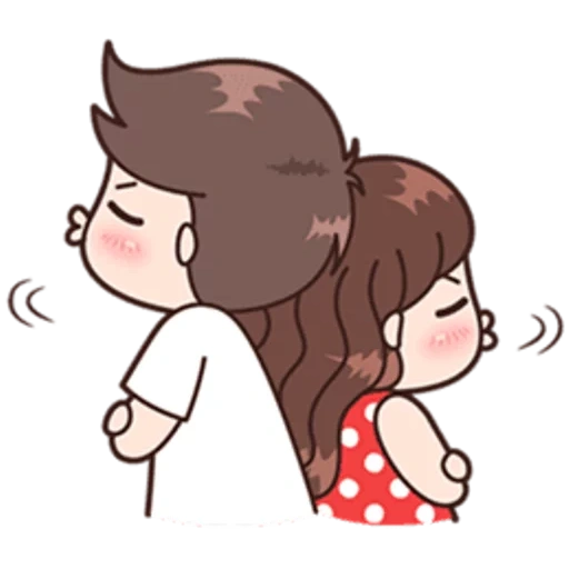picture, the pairs are cute, drawings of steam, dear couple, the girl is a cute drawing