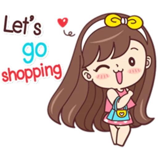 anime yang lucu, pola yang indah, ilustrasi yang lucu, gadis-gadis menggambar, kartun let go girl