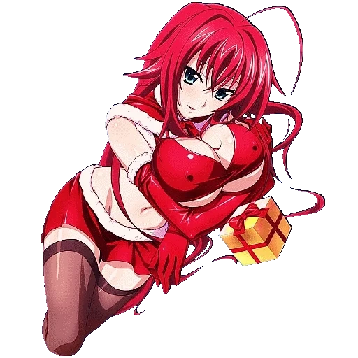 rias gremory, dxd rias gremory, риас гремори рождество, high school dxd rias gremory