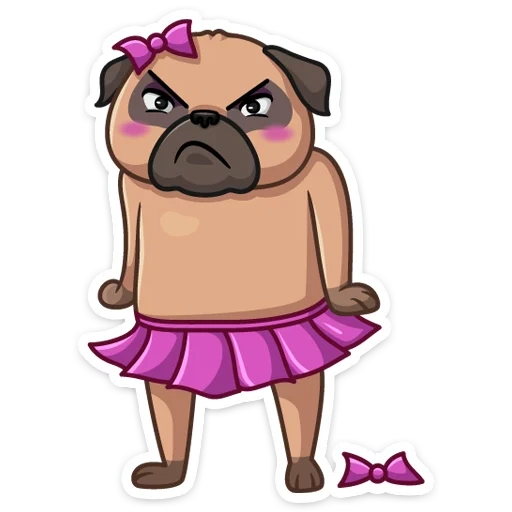 pug, pug bun, mops são alegres