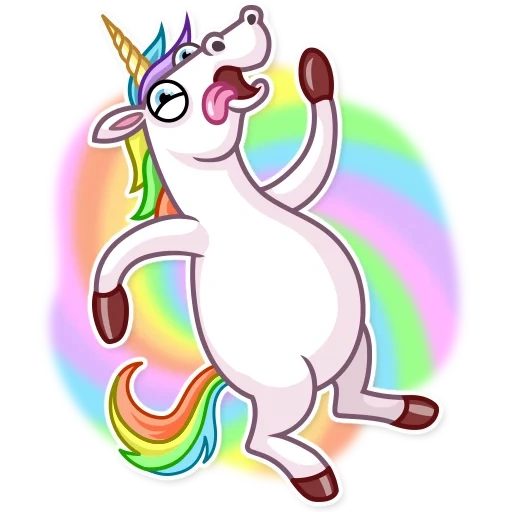 unicornio, unicornio divertido, unicornio arcoiris, unicornio chispa dai bu