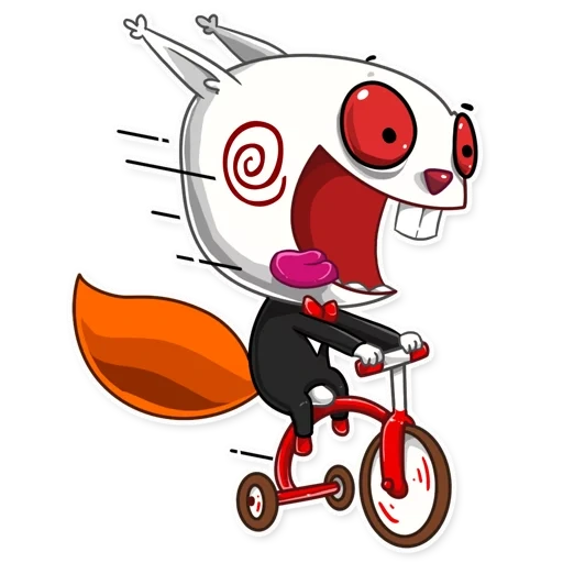 il male, i cattivi, lo scoiattolo malvagio, sega per biciclette, un personaggio immaginario