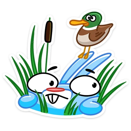 duck, bansi wave, duck reed pattern, bird and chicken cartoon
