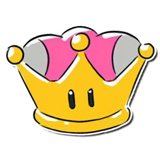 crown, mahkota, crown peach, mahkota mario, ikon mahkota