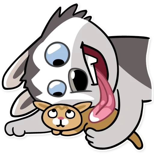 husky, emoji, personagens