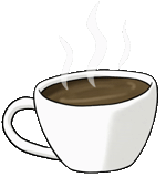 café, café icono, café de cleveland, copa de café, café transparente