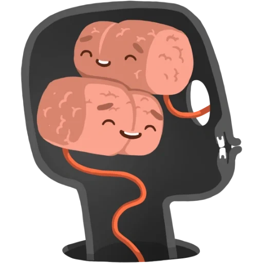 cerveau, cerveau, schéma cérébral, illustration du cerveau