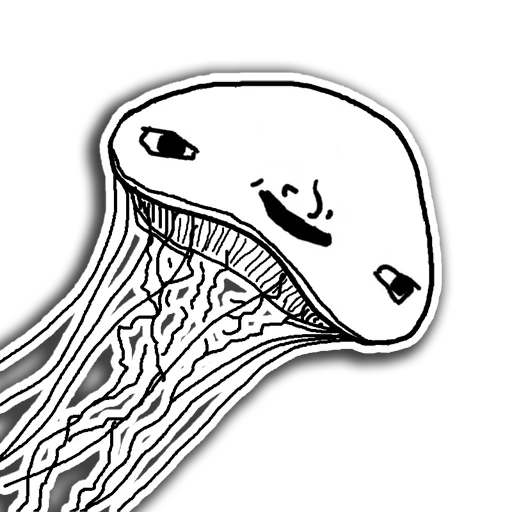 qualle meme, jellyfish sketch, das muster der qualle, qualle bemalte kinder, färbung qualle true