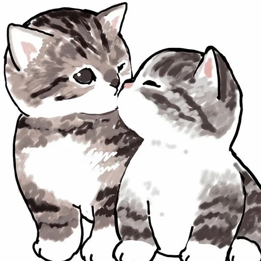 chats mofu, dessins de chats, chats de sable mofu, dessins de chats mignons, dessins de chats mignons