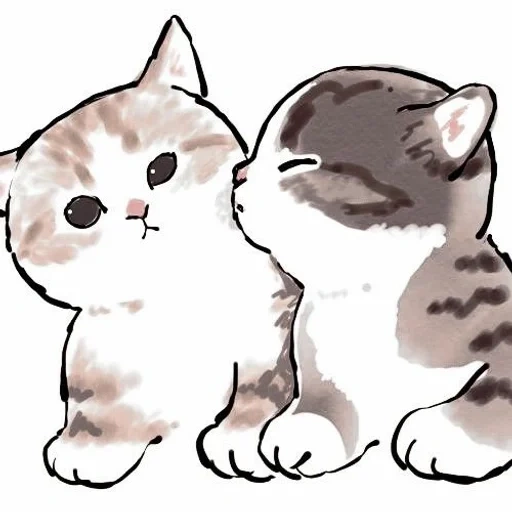 mofu sand кот, mofu sand котики, котики милые рисунки, рисунки милых котиков, животные милые рисунки