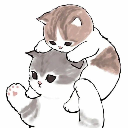 котики, милые котики, котенок иллюстрация, кошки милые рисунки, котики милые рисунки