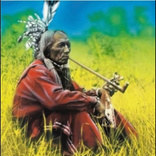 indianer, indische meme, röhrenförmiger indianer, indigene indianer, schamanen-indianer peace tube