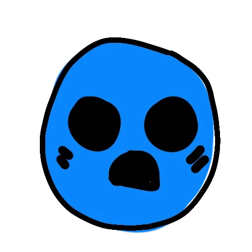 emoticon, brawl stars, pins brawl stars, pathos smiley braval sternenhimmel blau