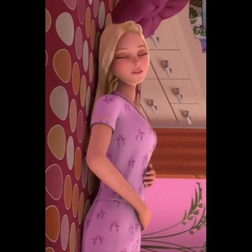la ragazza, cartoon barbie, barbie raperonzolo 2004, principessa barbie cartone animato, principessa barbie beggars anna luisa