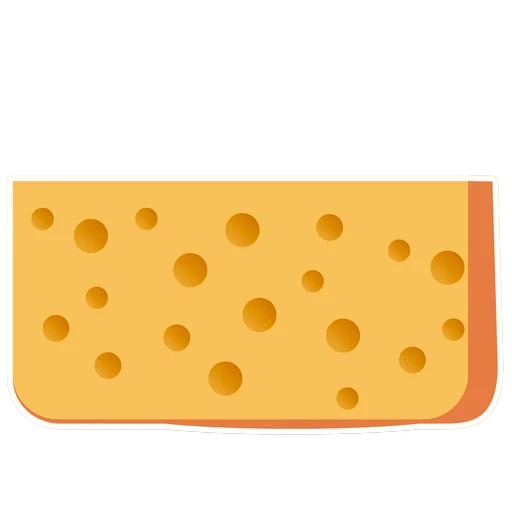 queso de agujero, un pedazo de queso, un pedazo de queso con agujeros, vector de corte de queso