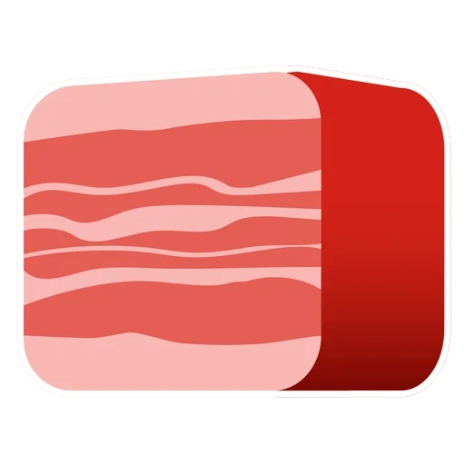 meat, bacon, a piece of meat vector