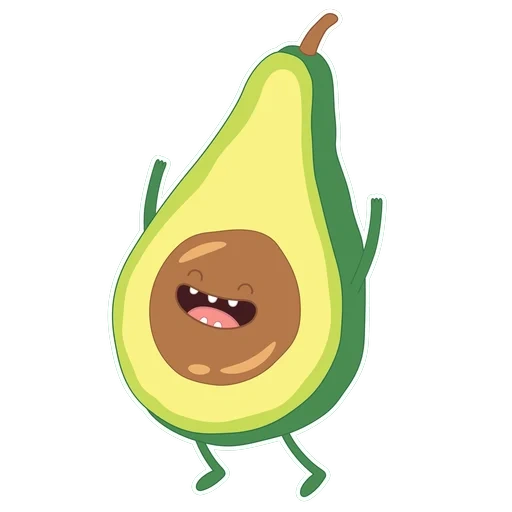авокадо мультяшка, авокадо мультяшный, авокадо мультяшная, авокадо мультяшный милый