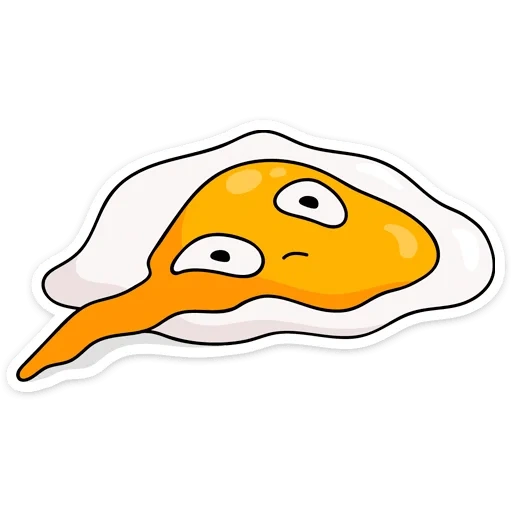 gooddama, gudetama, gooddam's egg, the items on the table, gooddam's yolk