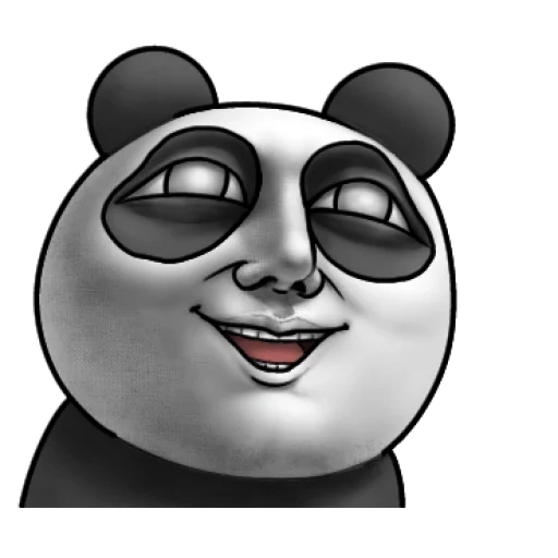 niño, panda malvado, panda panda, panda avatar, panda divertido