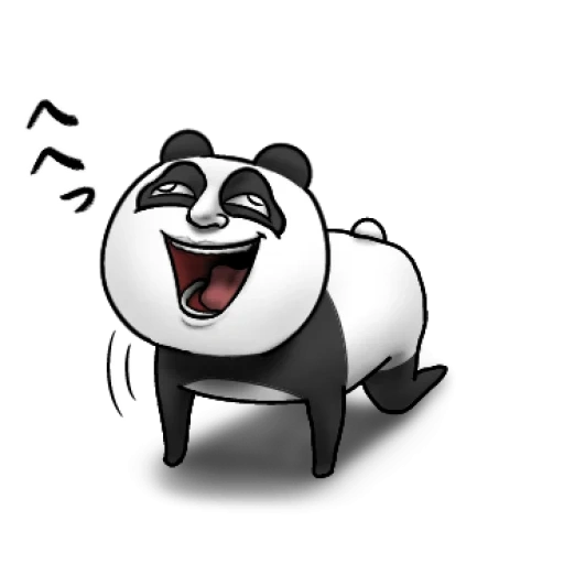 panda, panda panda, joyeux panda, panda cool, panda de dessins animés