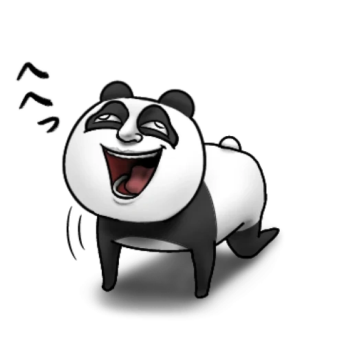 panda, panda panda, interesting panda, cool panda, cartoon panda