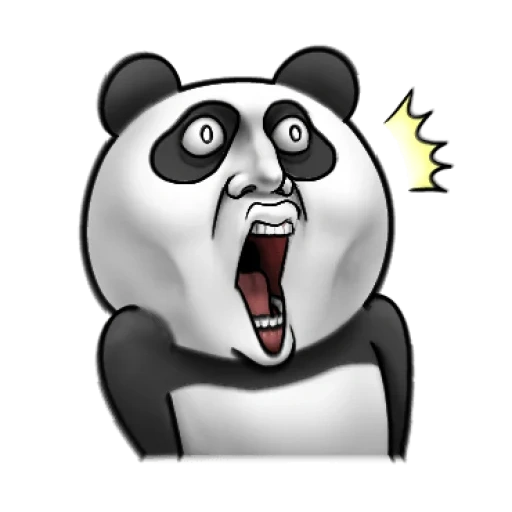 panda, panda irritada, panda panda, avatar do panda, vocabulário inordado