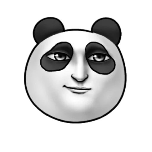 niño, panda panda, cara panda sim