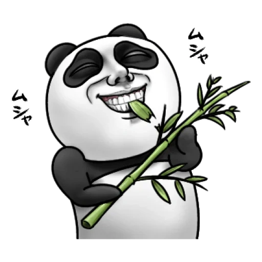der panda panda, das panda-muster, cartoon panda, illustration of the panda, panda niedlich cartoon
