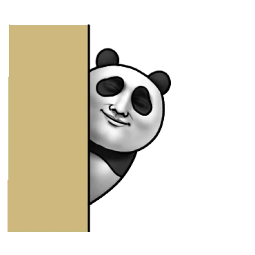 panda, panda panda, cara de panda, panda de dibujos animados, ilustraciones de panda