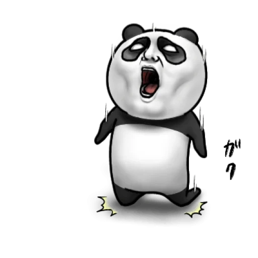 panda, panda panda, menggambar panda, panda kartun