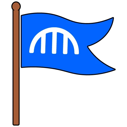 la bandiera, i simboli, segno icona, icona della bandiera, bandiera blu