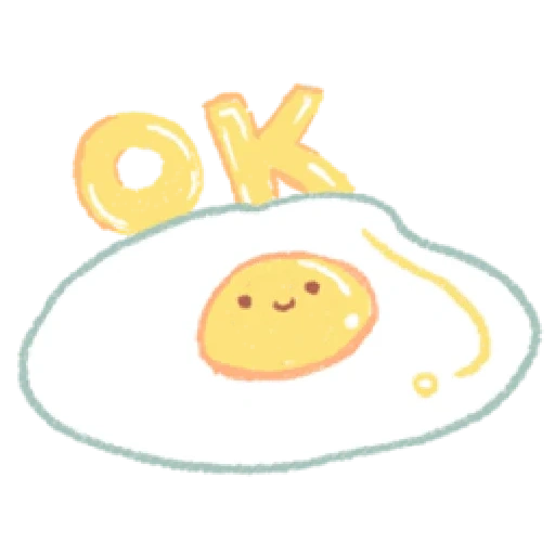 telur orak-arik, gambar kawai, item di atas meja, terjemahan yang tidak relevan, lukisan kawai yang lucu