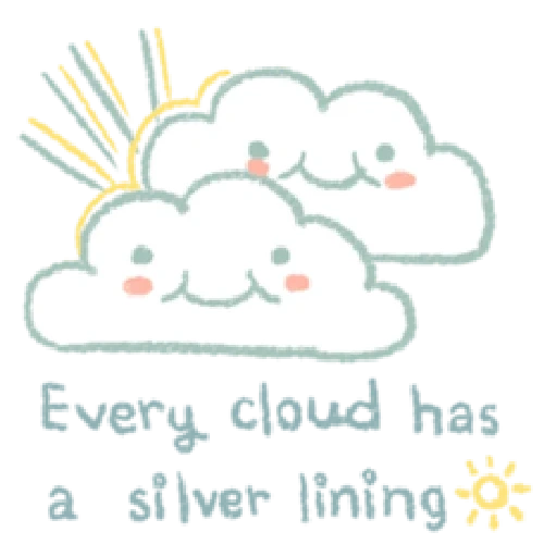 облака, облачко, милое облако, милое облачко, дневные облака кавайные