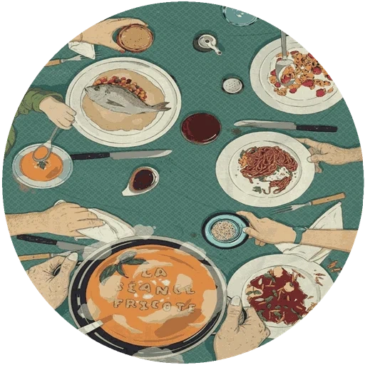 еда, блюда, тарелка еды, иллюстрация еда, обеденная тарелка