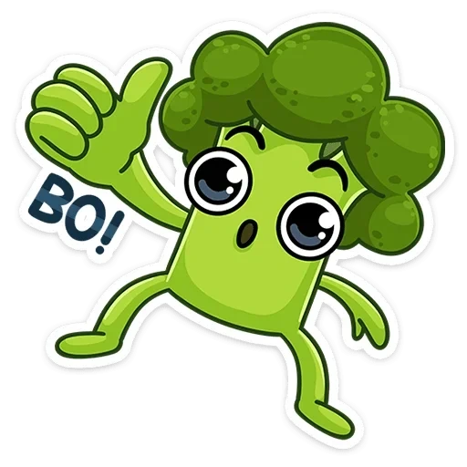 blake, i broccoli, i personaggi, broccoli di broccoli, cartoon di broccoli